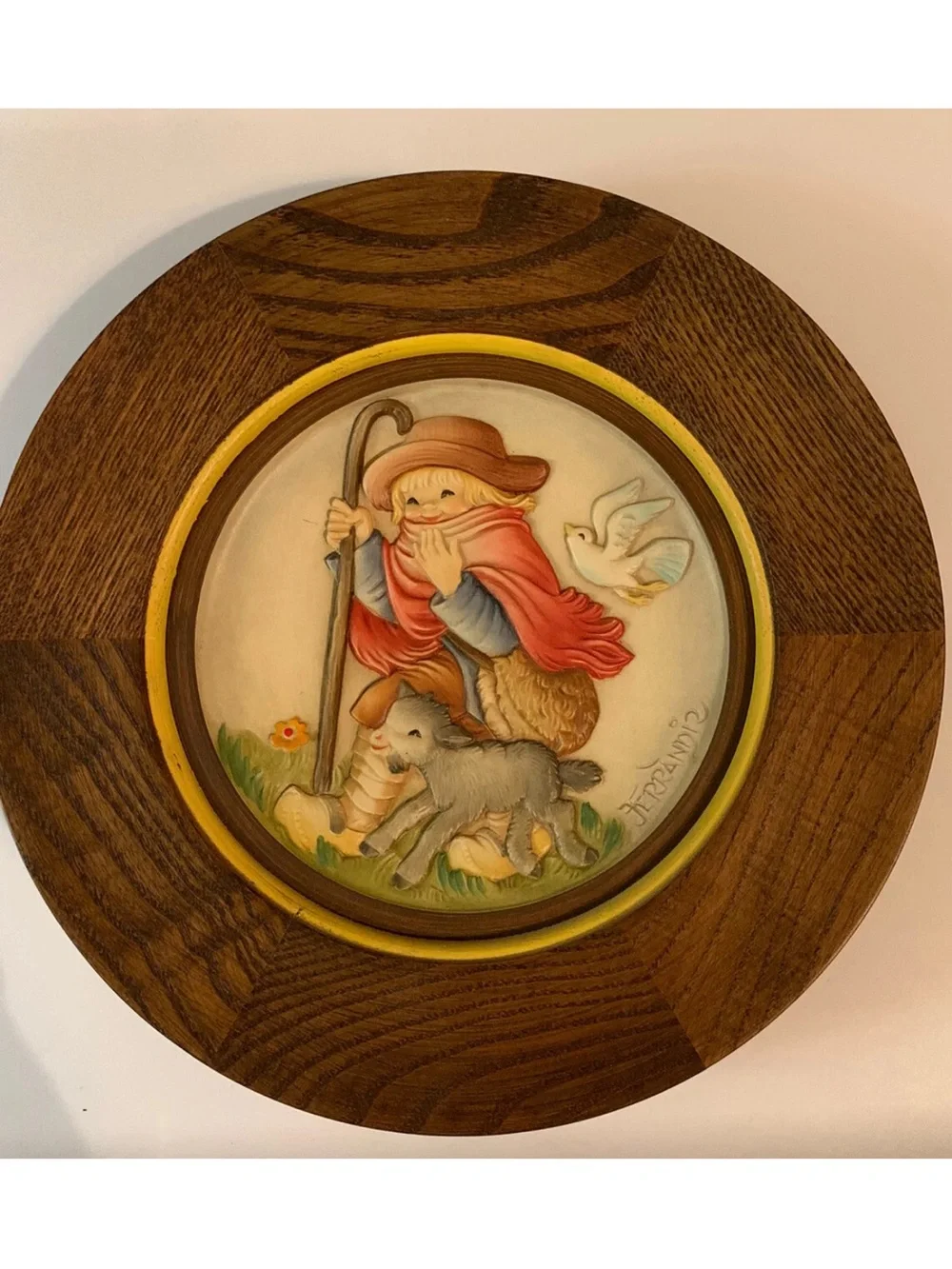 ANRI Christmas 1981 Spreading The Word Plate by J Ferrandiz 724/4000 Italy